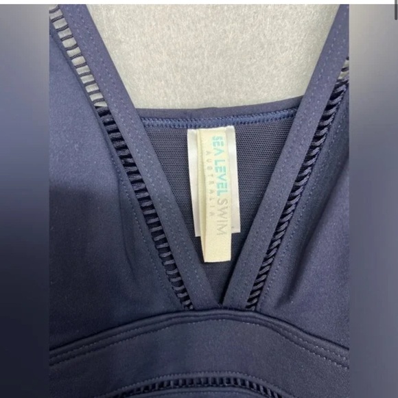 Sea Level Essentials Spliced Cup One Piece Sz 8 - Navy - New w/out tags - Picture 7 of 12